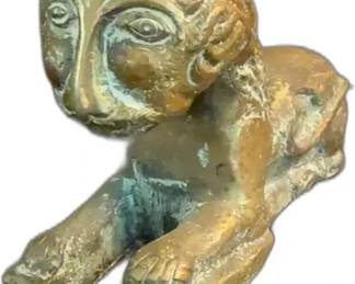 Vintage Bronze Figurine of a Mythical Creature - 4” Tall