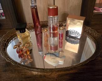 Vanity Tray with Perfumes