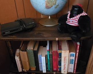 World Globe - Books - VCR Tapes - Shelf