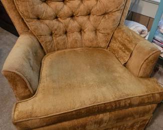 Velour Gold Chair