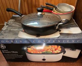 Roaster Oven - Large Skillet - Pots