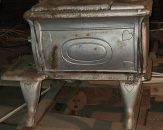 Side View of Cast Iron Stove