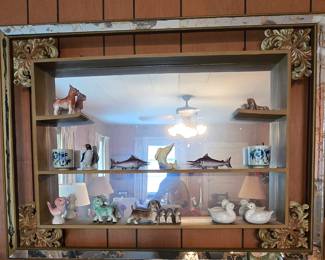 Cool Vintage Wall Mirror Shelf - Vintage Fish Figurines
