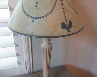 Vintage Toleware Table Lamp