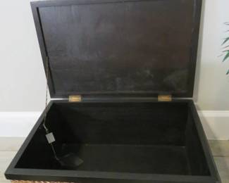 Wicker/Wood Storage Trunk
