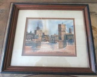 Small Gretchen Bierbaum Signed Collage Painting