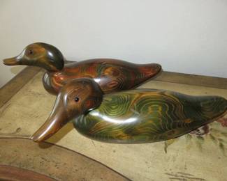 Wooden Decoy Ducks