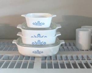 Corning Ware Blue Cornflower Casserole Dishes