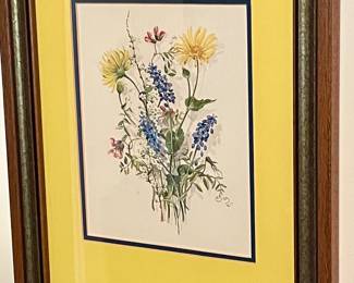 FRAMED FLORAL PRINT
