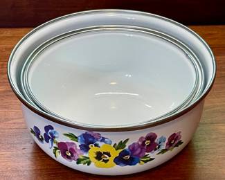 PANSIES ENAME BOWLS