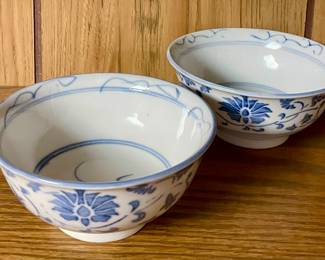 BLUE/WHITE BOWLS 5-AVAILABLE