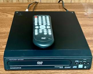 RCA COLOR TV W/MEDIA STORAGE IN OAK CABINET, Includes DVD & VHS Players