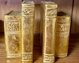 GILT BOOKENDS