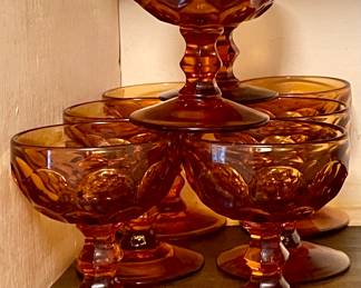 IMPERIAL GLASS "AMERICAN PROVINCIAL" SHERBET GLASSES