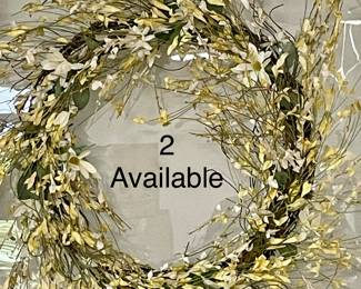 LARGE FLORAL WREATH  -  
2-AVAILABLE 