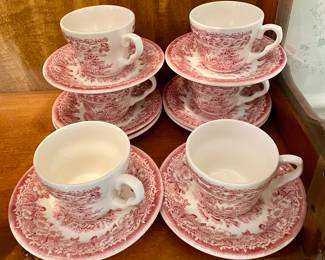 RED/WHITE ENGLISH IRONSTONE