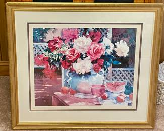 LARGE PATIO TABLE SCENE PRINT
