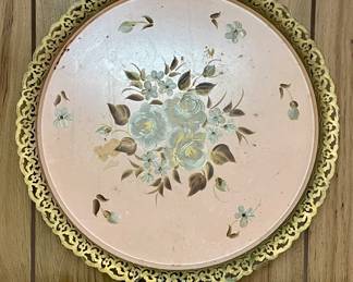 Large Antique Nashco Products Tole Tray