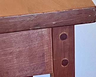 Handmade Wood Pegs Table #1