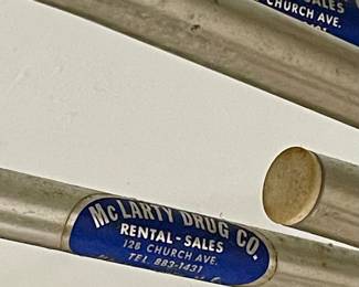 Vintage Crutches from McLarty Drug