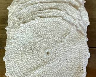 Set/8 Crocheted Coasters