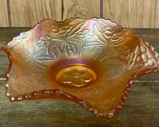 Marigold Carnival Glass Bowl/Dish