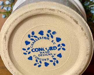 VINTAGE CONCORD CROCK W/FLORAL