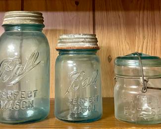 ANTIQUE CANNING JARS
