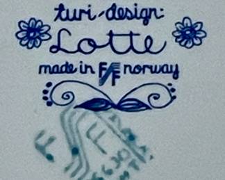"LOTTE" TURI-DESIGN - FIGGJO FLINT of NORWAY PLATE