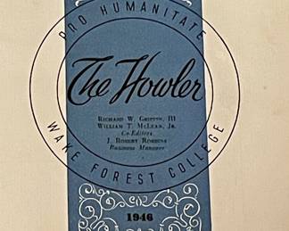 WAKE FOREST COLLEGE 1946  “THE HOWLER” YEARBOOK 
