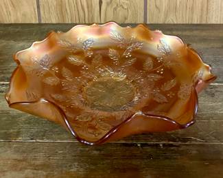Marigold Carnival Glass Bowl/Dish