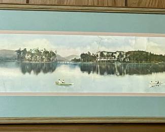 FRAMED ANTIQUE PRINT
