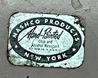 Large Antique Nashco Products Tole Tray