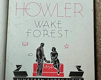 WAKE FOREST COLLEGE 1948  “THE HOWLER” YEARBOOK 