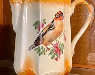 ANTIQUE BIRD PITCHER
