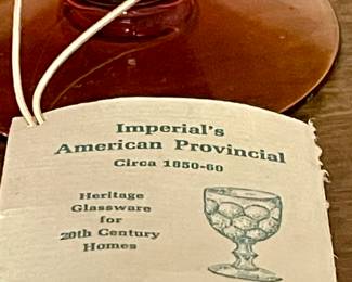 IMPERIAL GLASS "AMERICAN PROVINCIAL" GOBLETS