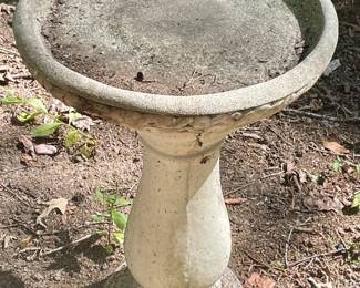 CONCRETE BIRD BATH
