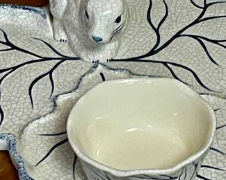 BUNNY SERVING TRAY/DISH by THE POTTING SHED