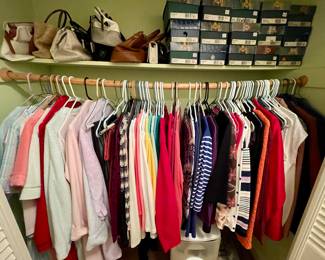 LADY'S CLOTHES, SHOES, POCKETBOOKS