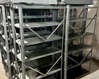 Lot of 12 Metal Shelves