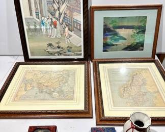 Asian Wall Art, Map Wall Art
