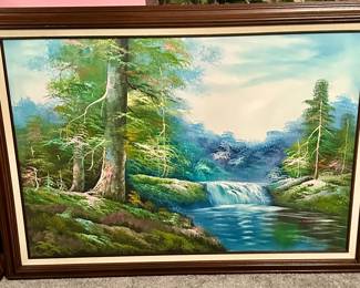 Waterfall by R Danford Signed