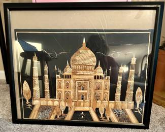 Straw Art Wall Décor 21 x 18