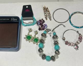 Costume Turquoise Toned Jewelry; Wallet
