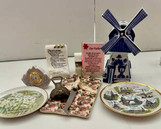Lot Holland BOMA Music Box, Brass Bird, other Décor