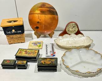 Oriental Boxes, Shell Dish, other décor