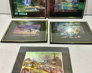 5 Foil Art Pictures/Wall Art
