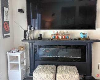 Very Pretty Fireplace that is Slim Fit. Different Colors and Works!