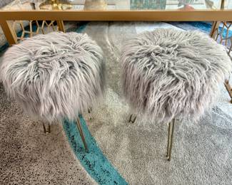 Furry Footstools!