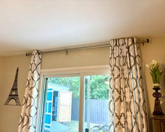 Curtains and Rods for Sale
